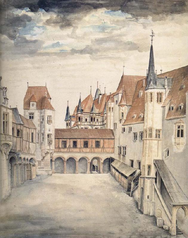 Albrecht Durer The Courtyard of the Former Castle in Innsbruck oil painting image